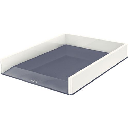 Leitz Briefablage WOW Duo Colour, A4, Polystyrol, weiß