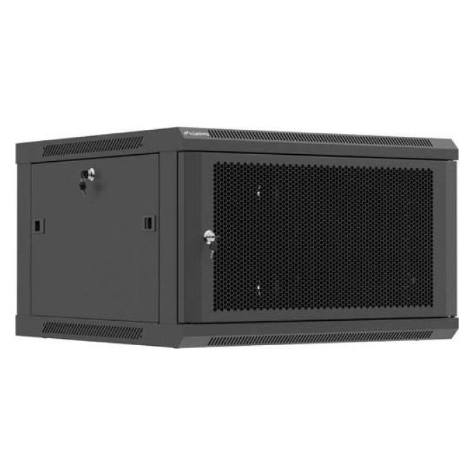 Lanberg RACK-WANDSCHRANK 19 6HE 600X600 SCHWARZ PERFORIERTE TÜR (FLACHPACK) (6 HE, 19 Zoll Rack) (WF01-6606-23B)