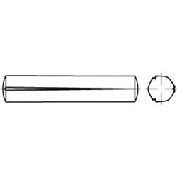 TOOLCRAFT TO-5438391 Kegelkerbstift 6 mm Stahl 100 St.