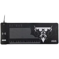 Numskull Batman - Oversize Gaming Mat & Mobile Charger (XXL), Mausmatte, Blau, Rot, Mehrfarbig