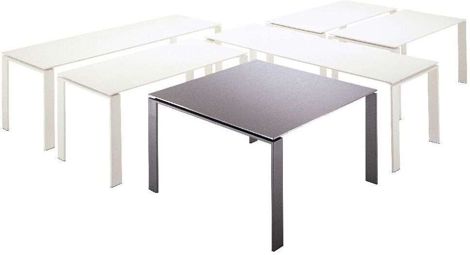 Kartell Four Tisch (158 x 79cm, weiß, schwarz) 158 x 79cm   weiß   schwarz