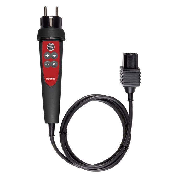 Benning BENN 044149 Commander-Prüfstecker Taste TEST/MEM gut/schlecht LED grün/rot (044149)