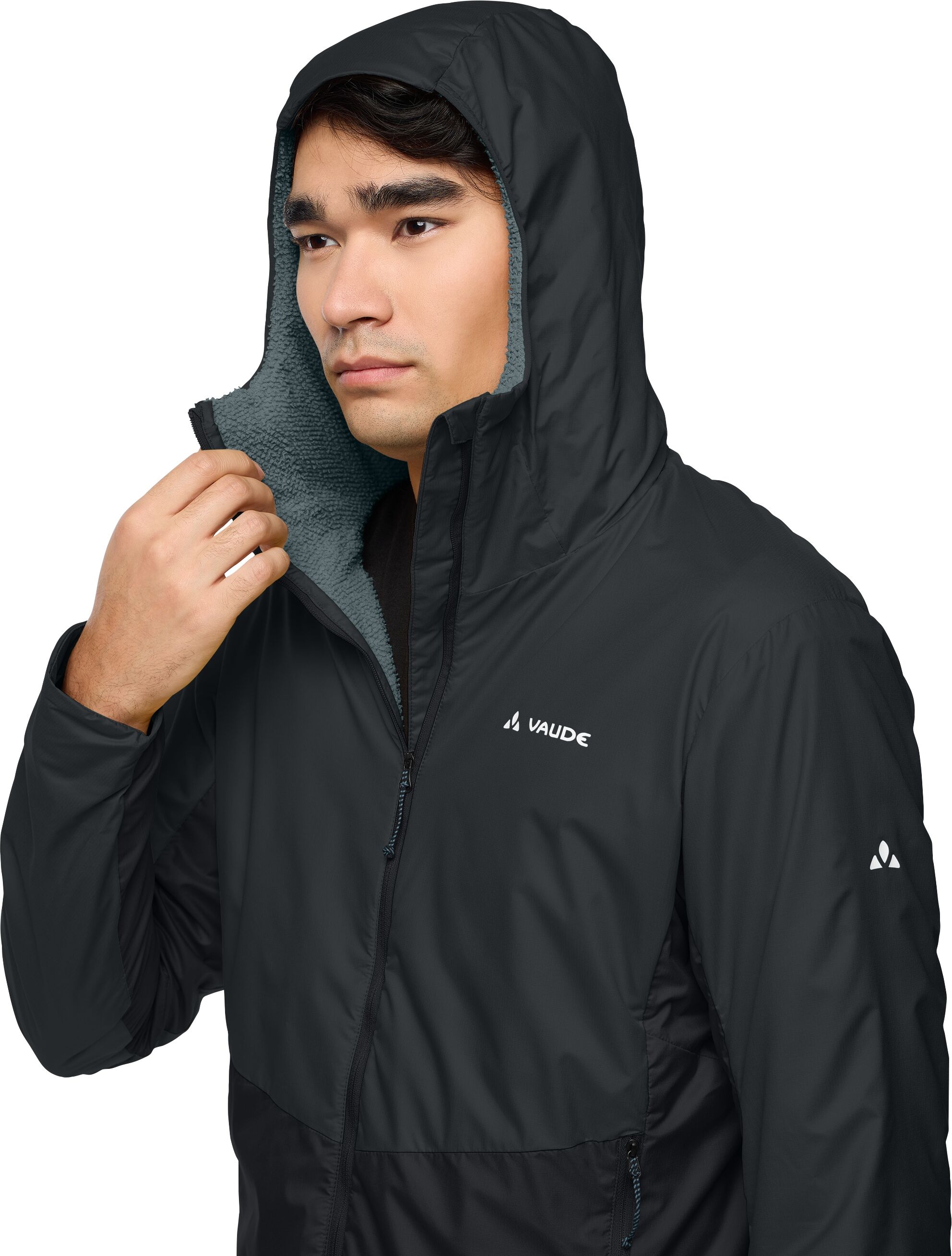 Outdoorjacke VAUDE "MEN'S SCOPI INSULATION JACKET", Herren, Gr. XL, schwarz, Obermaterial: 100% Polyester. Futter: 100% Polyester, normal, Jacken Outdoorjacke, Winddicht schwarz XL