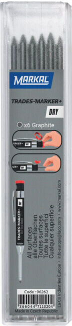 MARKAL Jeu de 6 mines de rechange,-⌀ 2,8 mm, Type: 096262 (96262)