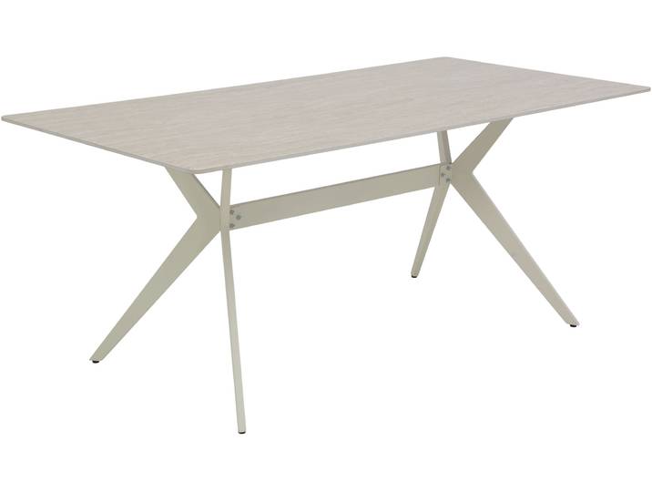 Esstisch HELA PACCINO , marmoroptik, weiß, weiß, marmoroptik, B:180cm H:76cm T:90cm, Tische, Esstisch, Sintered Stone, Marmoroptik, Platte fest (1 cm), Metallgestell konisch