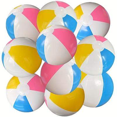 10 aufblasbare Strandbälle – für den Sommerpool Strandspielzeug, hawaiianische tropische Partydekorationen, lustige Outdoor-Spiele Gastgeschenk