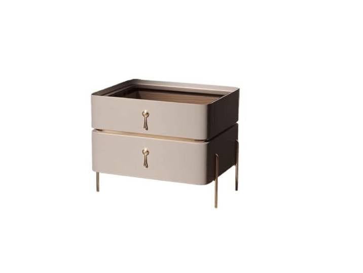 YCCHAH Bett mit Stauraum Nachttisch, Kleine Wohnung, Leder, Zuhause, Modernes Schlafzimmer, Aufbewahrung Desktop