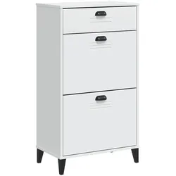Helloshop26 - Schuhschrank Schuhaufbewahrung Möbel für Eingangsbereich/Flur/Wohnzimmer weißes Holzwerkstoff 02_0022118