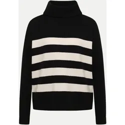 Softer Rollkragenpullover Schwarz M