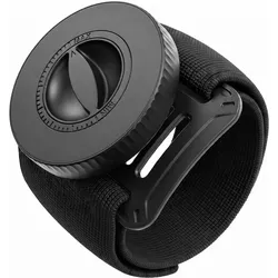 Avizar Magnetisches Sportarmband für Smartphones von 4,7 bis 8 Zoll mit extrem starker Haltekraft, Smartphone Sportarmband, Schwarz