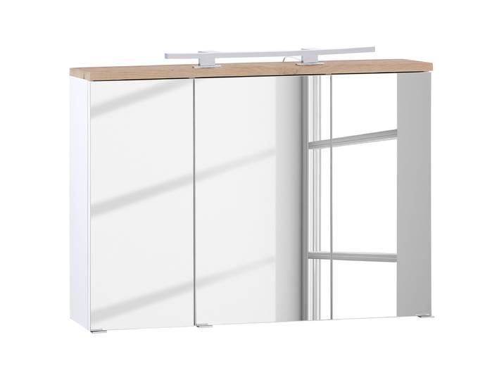 Beleuchteter Spiegelschrank 100cm Weiß