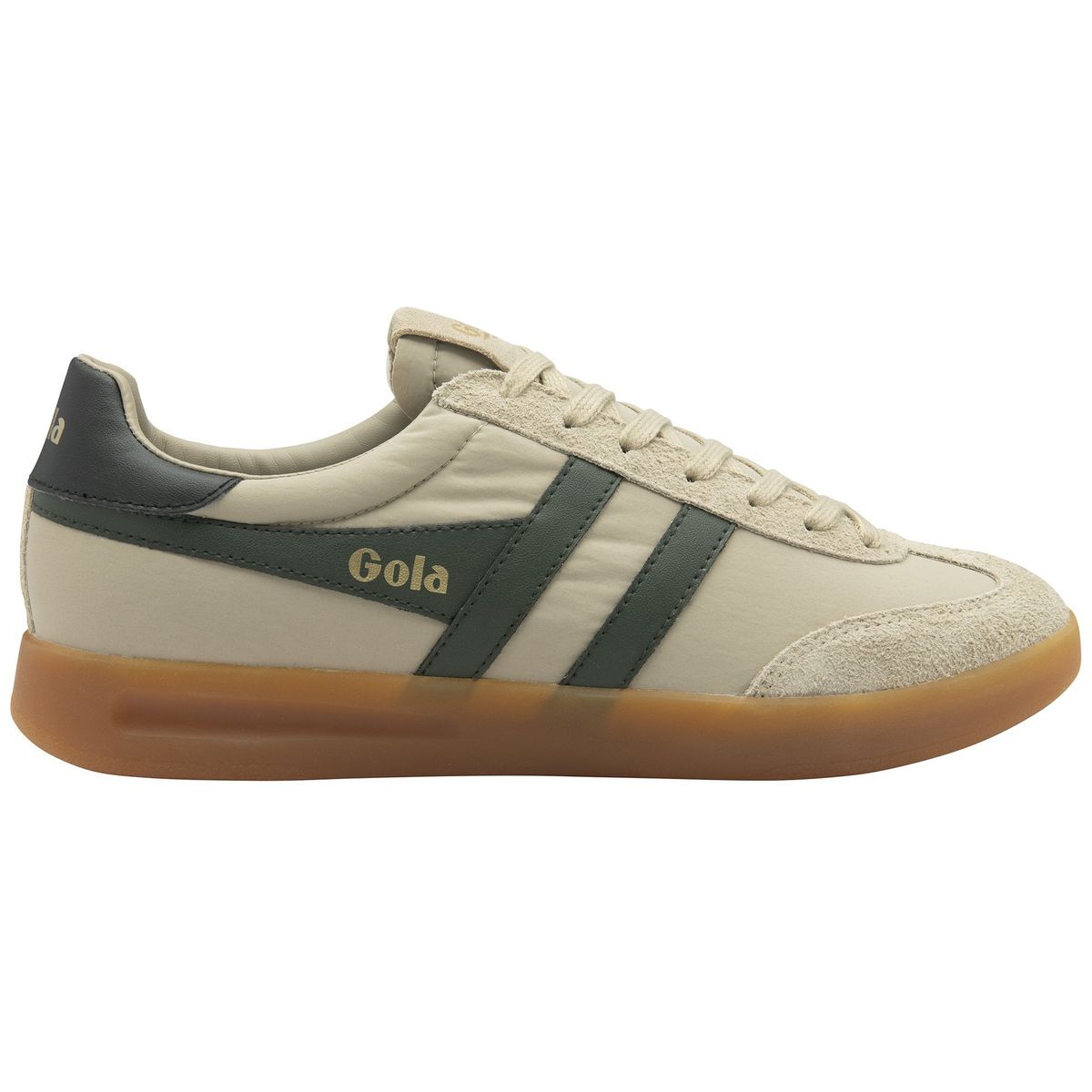 Gola Cyclone Nylon Sneaker Men bone/dark khaki/black/gum (CN) 44 CMB871-CN-44-bonedarkkhakiblackgum