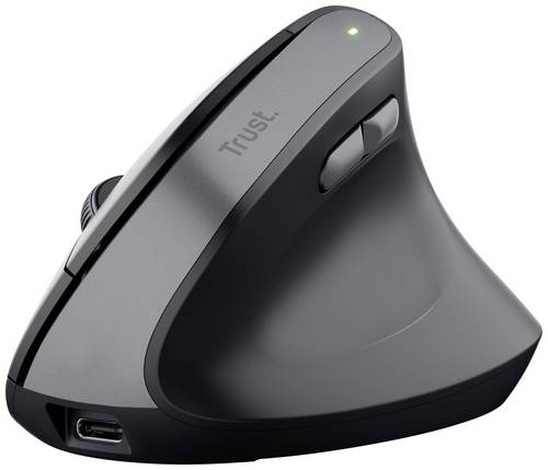 Trust TM-270 Ergonomische Maus Kabellos Optisch Schwarz 6 Tasten 800 dpi, 1200 dpi, 1600 dpi, 2400 dpi Ergonomisch, Geräuscharme Tasten, Integrier