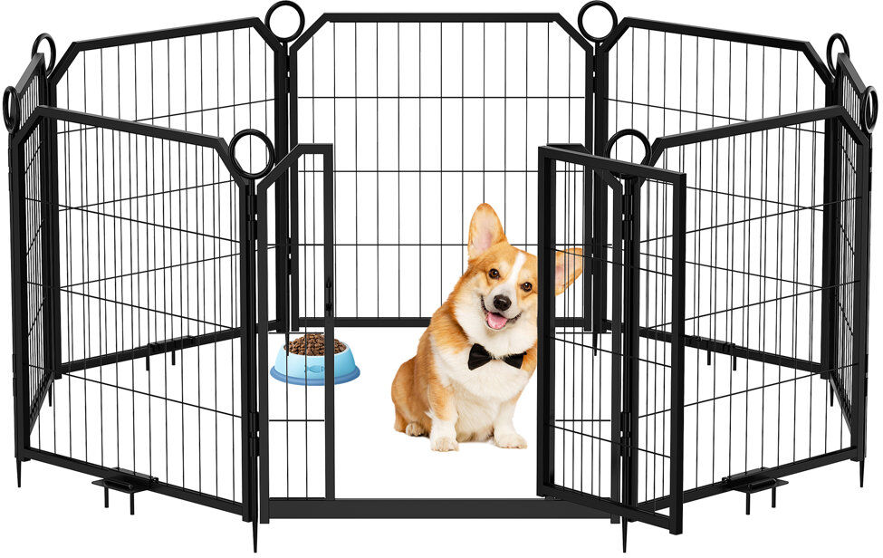 Blue Elephant Indoor / Outdoor Cat Playpen Black 80cm H X 22.25cm W X 178.4cm L