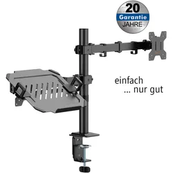 MYW HEG8L - Monitor Halter, 1 Display, 17" - 32", neigbar, schwenkbar