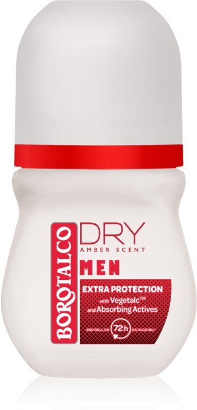 Borotalco MEN Dry roll-on-deodorantti 72h tuoksu Amber 50 ml