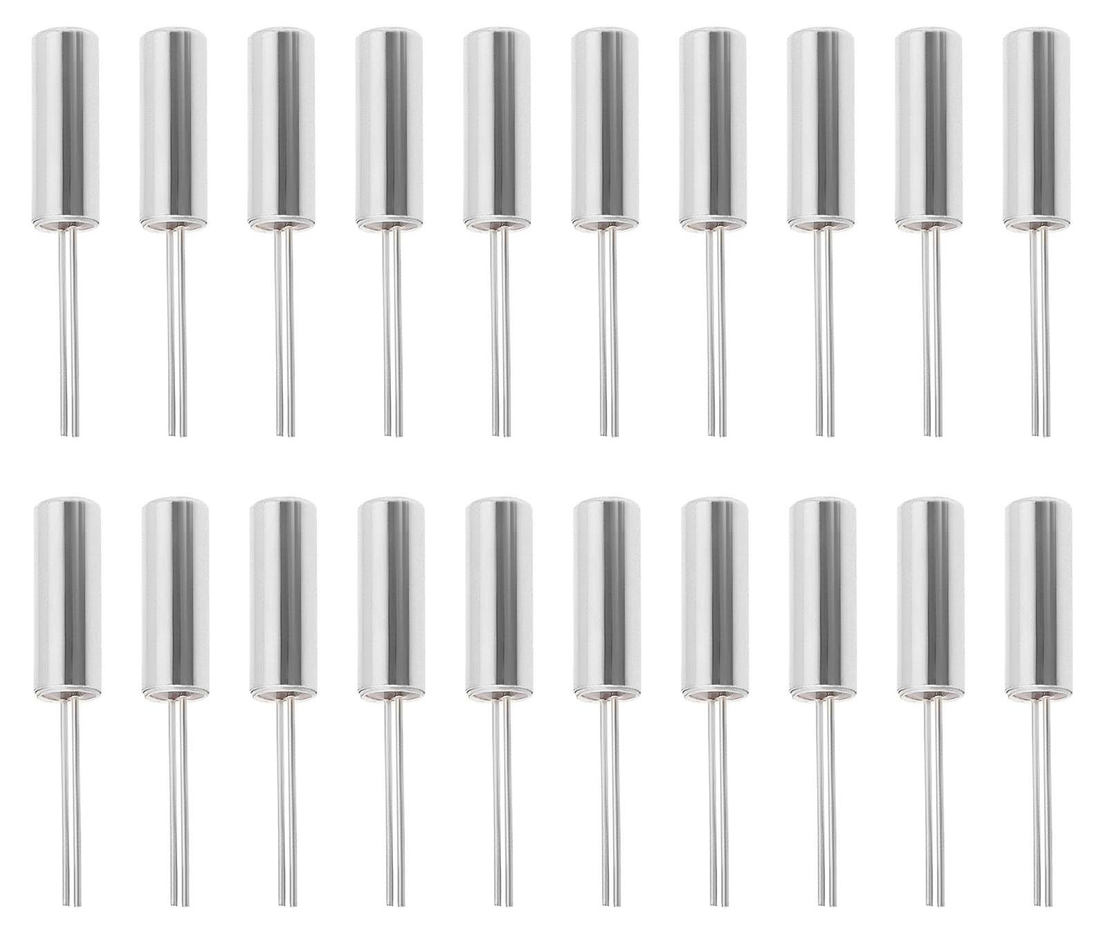 Be In Your Mind 20 stuks cilindrische quartzoscillatoren 32.768 kHz, 2 x 6 mm, quartzkristal voor horloges en elektronica