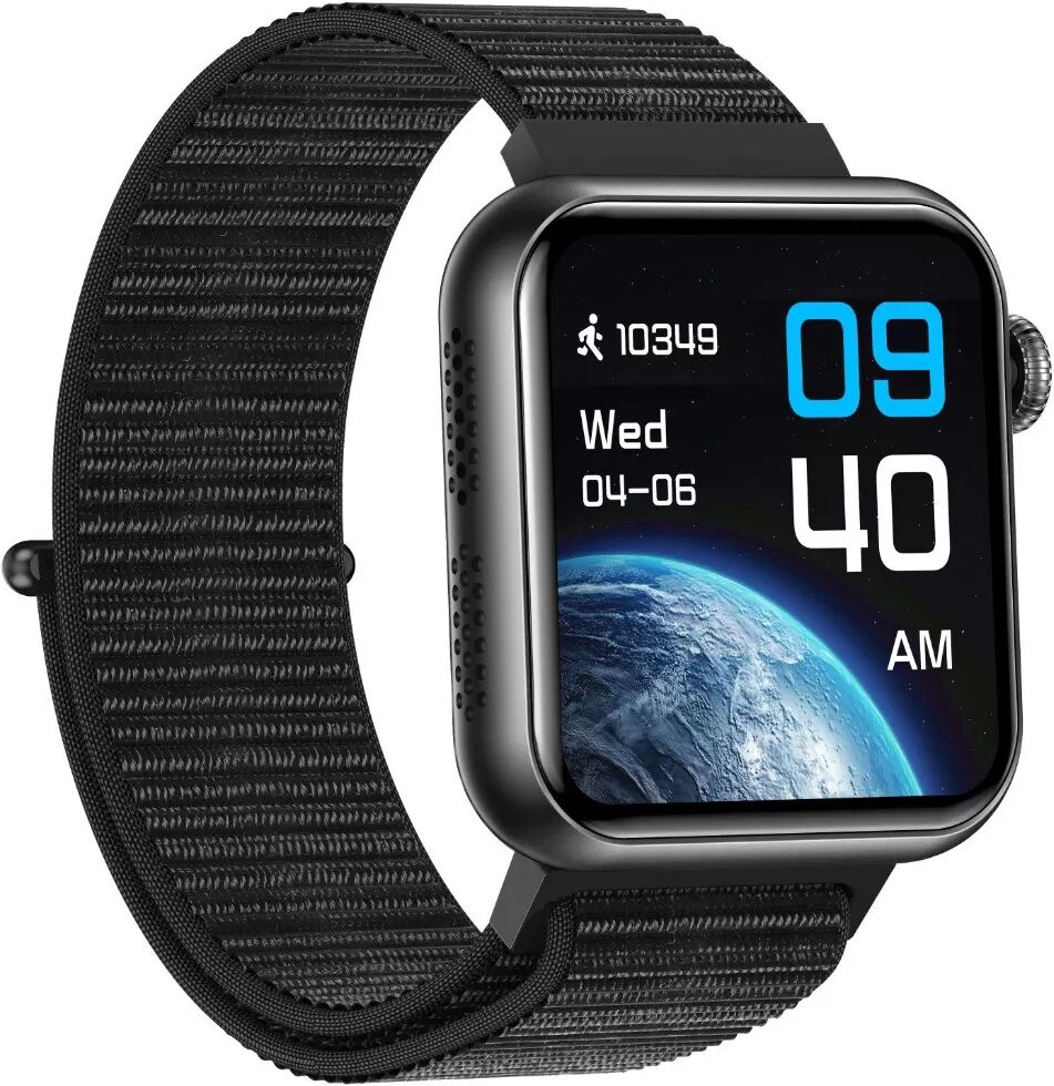 INF TK50 Pink Braided Strap Smartwatch: Gesundheitsüberwachung, Bluetooth-Anrufe & 100+ Sportmodi Schwarz