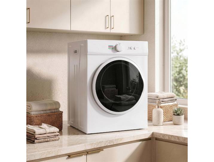 HOMCOM Sèche-linge Portable 4,8kg 1020W Minuterie Blanc