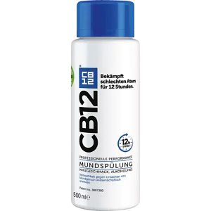 CB12 Mundspülung Professionelle Performance, Minze, ohne Alkohol, mit Fluorid, antibakteriell, 500 ml