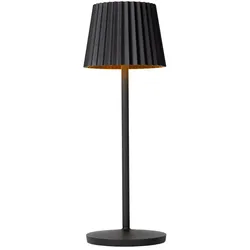 Lucide LED Akku-Tischleuchte JUSTINE, 2W, 2700K, 210lm, IP54, dimmbar, schwarz LUC-27889/02/30