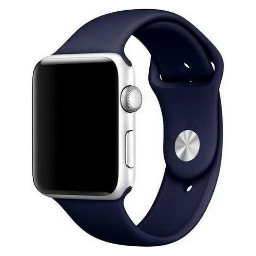 Mercury pasek Silicon Apple Watch 42/44/ 45 mm niebieski/navy (Silicon, Silikon) (8809724801649)