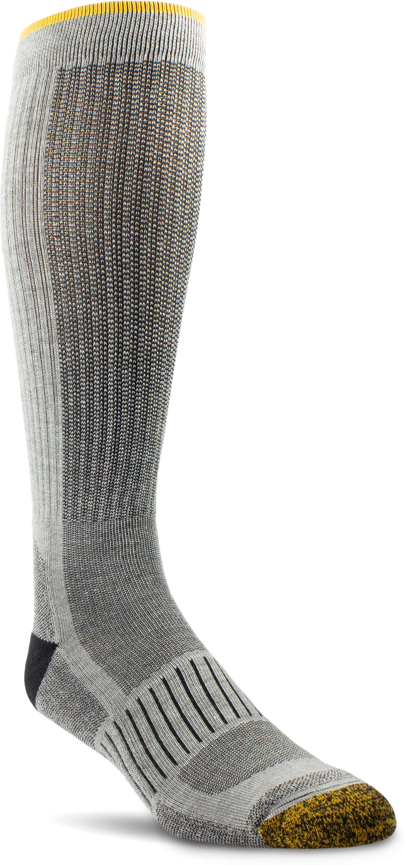 High Performance Mid Calf Tek Work Socks 2 Pair Pack in Grey, Size: Medium Regular by Ariat
