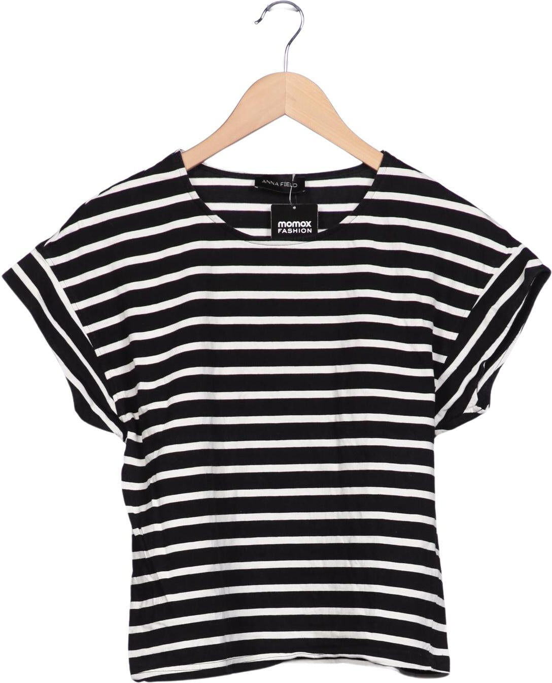 Anna Field Damen T-Shirt, Mehrfarbig, Gr. S, Baumwolle - Second Hand