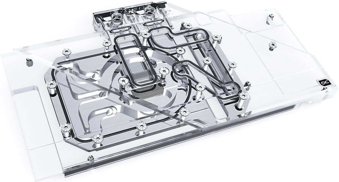 Alphacool Eisblock Aurora Acryl GPX-A Radeon RX 6800/6800XT Stri...