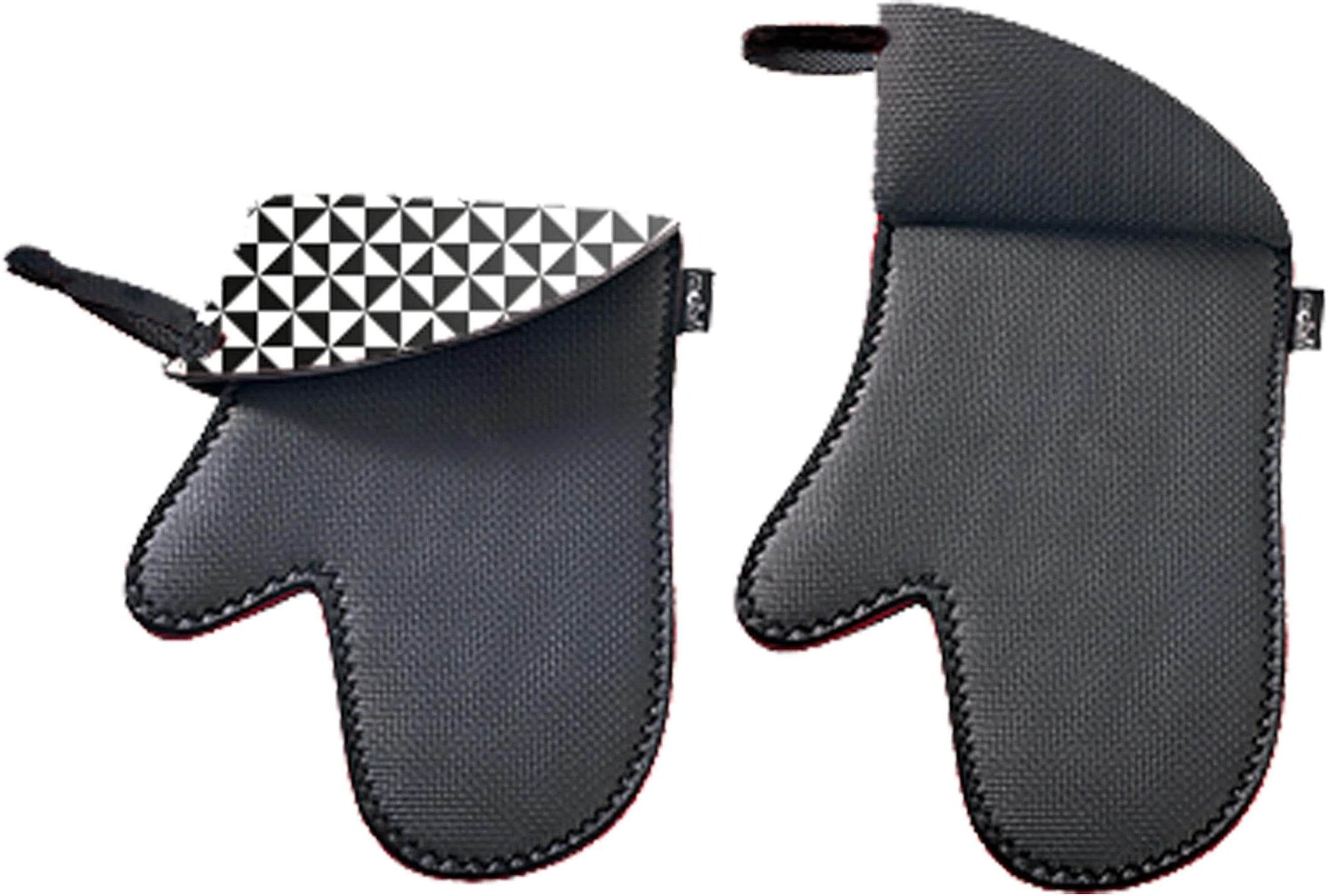 Grillhandschuhe "Moha", schwarz, B:30cm L:24cm, Neopren, Topflappen, Grillhandschuhe schwarz Einheitsgröße