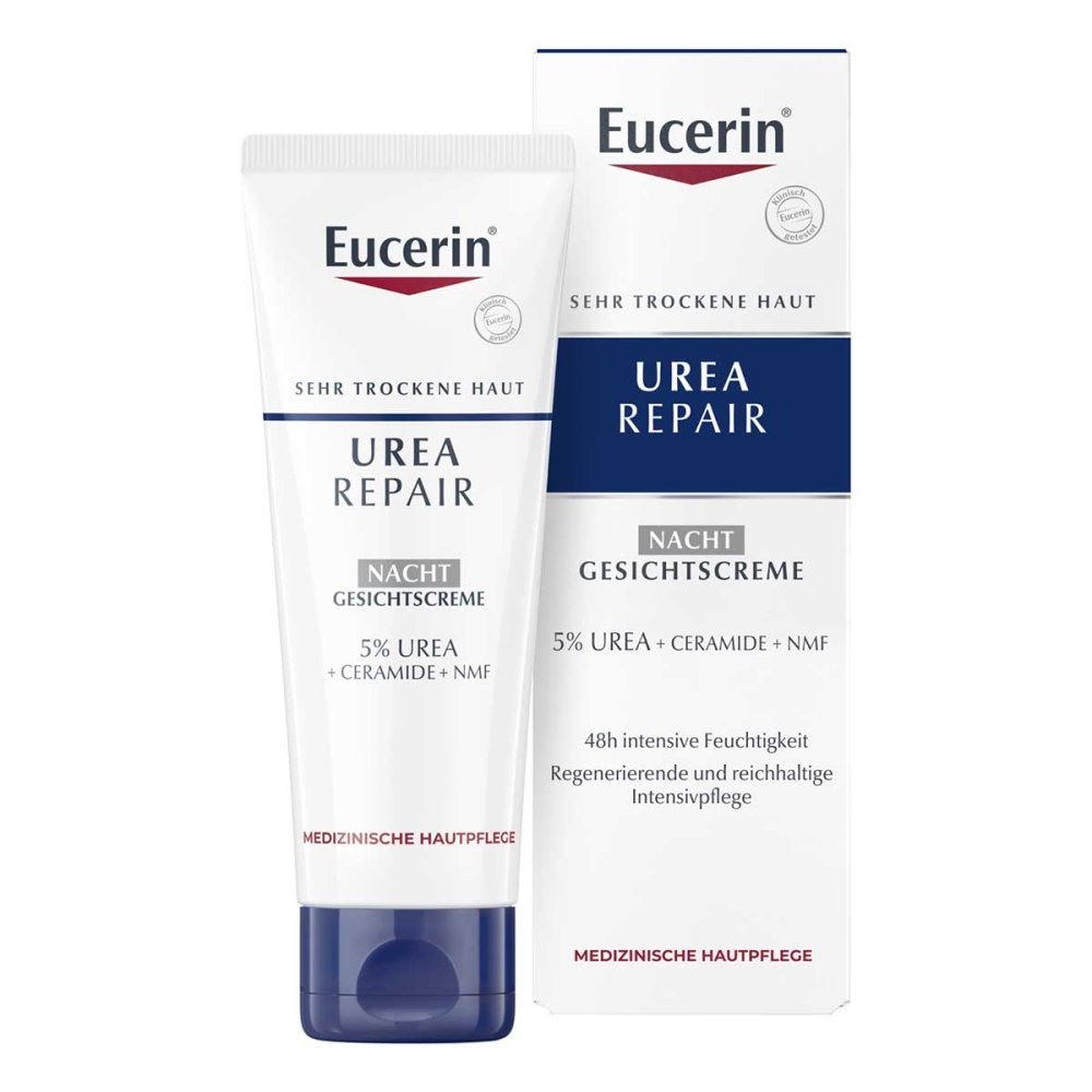 Beiersdorf AG Eucerin Eucerin UreaRepair Nacht Gesichtscreme – Gegen trockene Haut 15294349