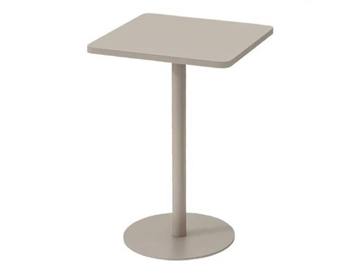 HGYNBCP Kleiner quadratischer Beistelltisch aus Eisen for den Innen- und Außenbereich, einfache Montage(Grey,60x72cm/24x28in)