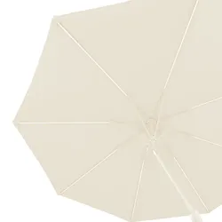 Blumfeldt Calais Sonnenschirm LED Aluminium-Rahmen Polyester-Bespannung UV 50 Beige