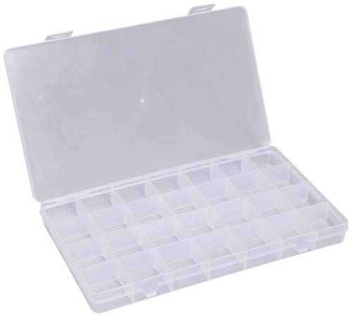 Quadrios 23SA090 Sortimentskasten (L x B x H) 22.6 x 13.4 x 2.2cm Anzahl Fächer: 28 feste Unterteilung Inhalt 1St.