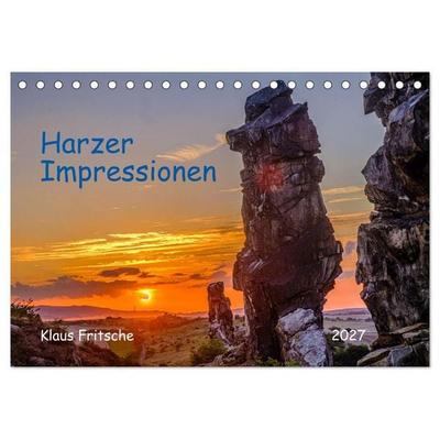 Harzer Impressionen - Natur, Kultur und Geschichte (Tischkalender 2027 DIN A5 quer), CALVENDO Monatskalender
