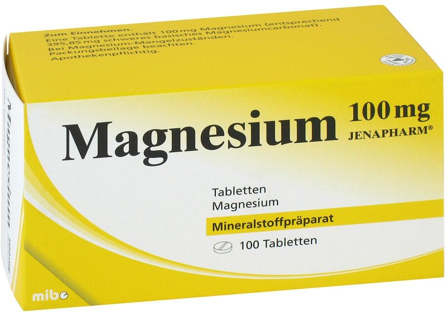 Magnesium 100 mg Jenapharm Tabletten 100stk