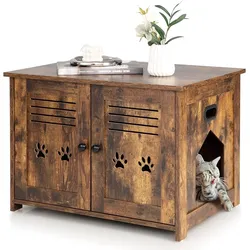 Costway Katzenschrank Katzentoilette