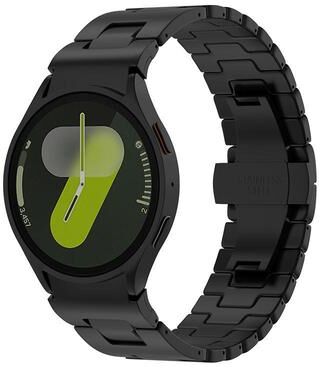 Everyday Crate Samsung Galaxy Watch 7 6 5 4 Stainless Steel Watch Band H Shape Quick Release Watch Strap black