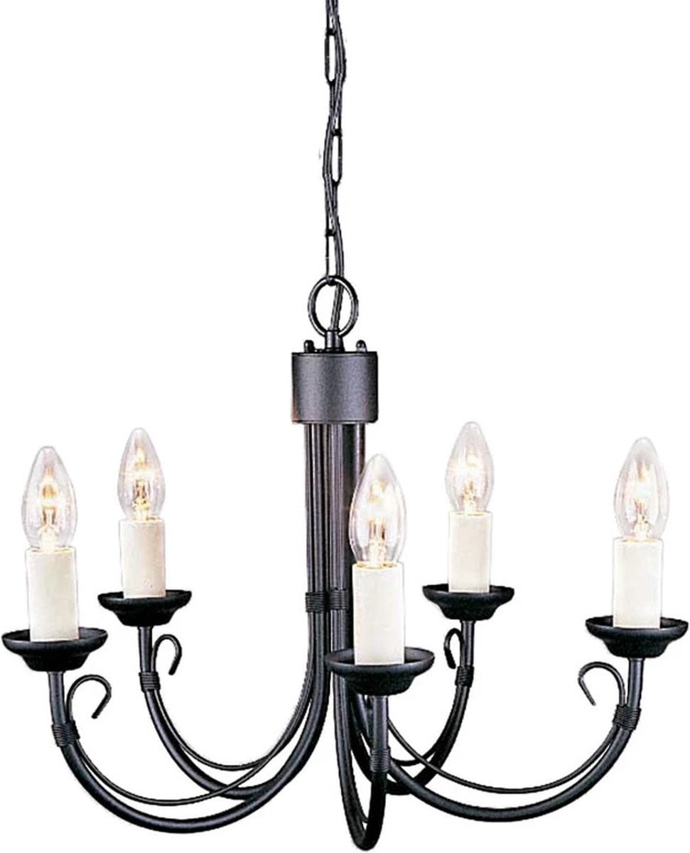 Elstead Lighting LED Kroonluchter - Zwart - Dimbaar - E14