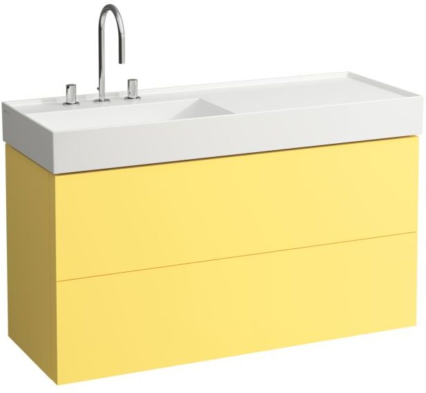 LAUFEN Kartell Waschtisch-Unterschrank H4076480336441 118x60x45cm, 2 Schubladen, senfgelb