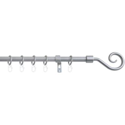 Gardinenstange GOOD LIFE "Mala" Gr. 16, silber (silberfarben), Ø:13mm, Kunststoff, Metall, Gardinenstangen