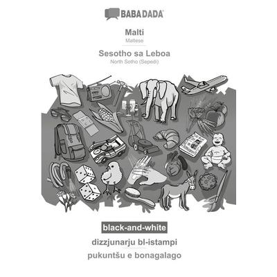 Malti - Sesotho sa Leboa, dizzjunarju bl-istampi, BW, Taschenbuch von Babadada GmbH, Babadada, 978-3-366-02239-8