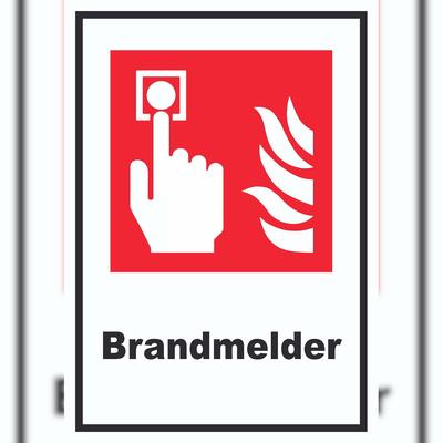 HB-Druck Brandmelder Schild A6 (105x148mm)