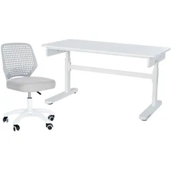 roba Kinderschreibtisch und Bürostuhl - 110x60x62cm - weiß -