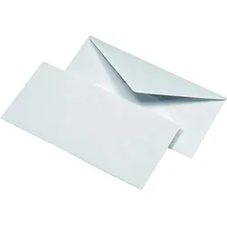 MAILmedia Briefumschlag, Seidenfutter, DIN lang, weiß, 500 Stück