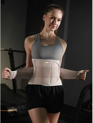Multicon Wholesale Hub Unisex Lower Back Support, Adjustable Waist Trainer, Tummy Band For Cycling, Weightlifting beige xl