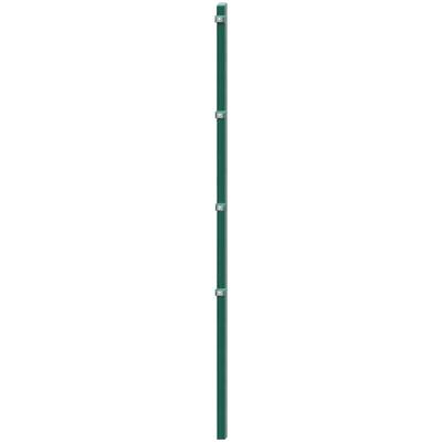 Zaunpfosten ARVOTEC "ESSENTIAL 240", grün, B:4cm H:240cm, Metall, Zaunpfosten, 4x4x cm für Mattenhöhe 240 cm, zum Einbetonieren