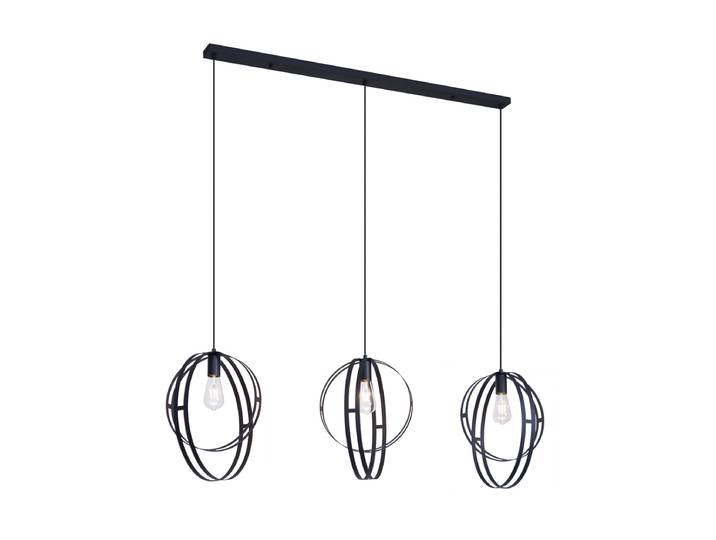 Smart hanglamp zwart langwerpig 3-lichts incl. Wifi G95 - Indu