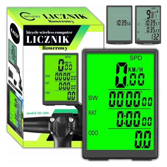 Carruzzo K455f Licznik Rowerwy Bezprzewodowy LCD Pro (K455F)