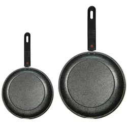 Mamù 2er-Set hohe Backöfen, antihaftbeschichtet, Aluminium, kratzfest, PFOA-frei, Ø 20/26 cm